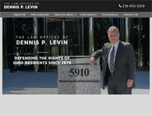Tablet Screenshot of dennislevinlaw.com